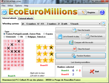 EcoEuroMillions screenshot