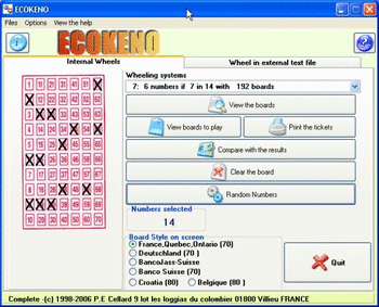 EcoKeno screenshot