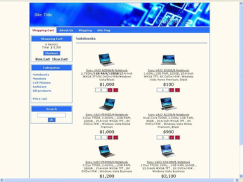 Ecommerce software RapidShop screenshot 3