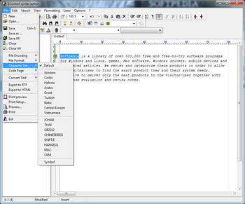 EControl Syntax Editor screenshot 2