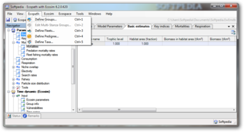 Ecopath with Ecosim screenshot 2