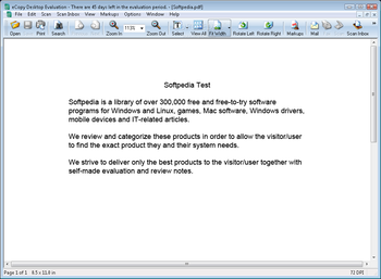 eCopy Desktop screenshot