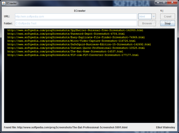 ECrawler screenshot