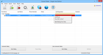 Ecsow Dialer for Skype screenshot