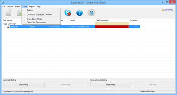 Ecsow Dialer for Skype screenshot 5