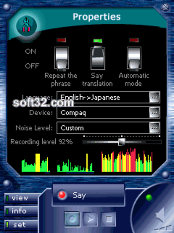 ECTACO Voice Translator English -> Japanese screenshot 2