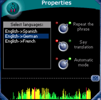 ECTACO Voice Translator English -> Spanish / French / German screenshot