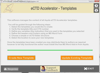 eCTD Accelerator - Templates screenshot