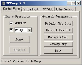 ECWamp screenshot