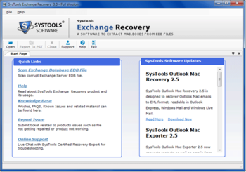 EDB Recovery Software screenshot