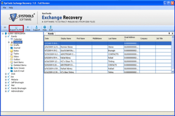EDB Recovery Software screenshot 2