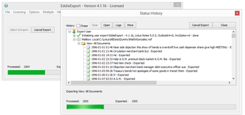 EddieExport screenshot