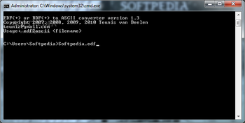 EDF(+) to ASCII Format Converter screenshot