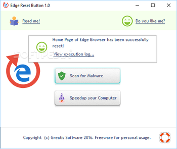 Edge Reset Button screenshot 2