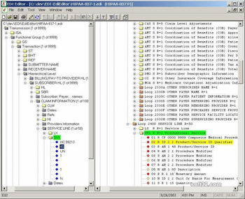 EDI Editor screenshot 2