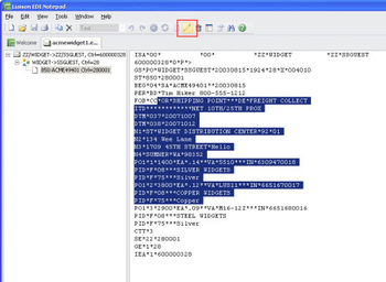 EDI Notepad screenshot 3