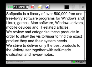 EdiPrompter Personal Edition screenshot