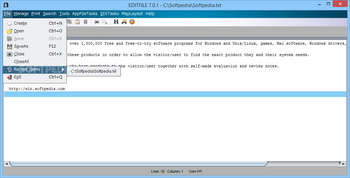 EDITFILE screenshot 2