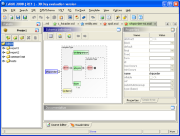 EditiX XML Editor (for Windows / Java VM) screenshot