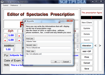 Editor of Spectacles Prescription screenshot 5