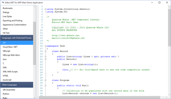 Editor.NET screenshot 2