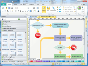 Edraw Flowchart Software screenshot