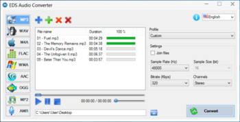 EDS Audio Converter screenshot