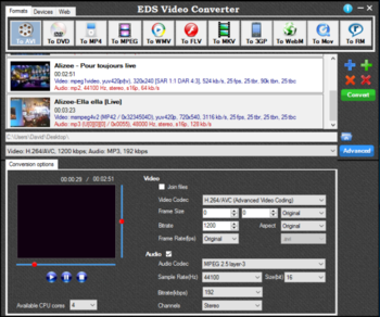 EDS Video Converter screenshot