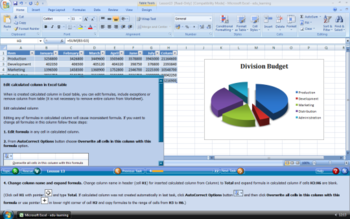 Edu-learning for Word, Excel and PowerPoint 2007 screenshot