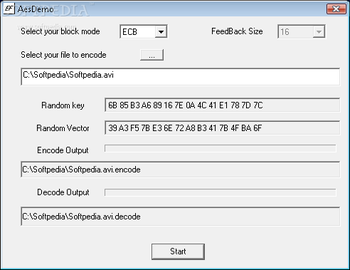 EF AES Library screenshot