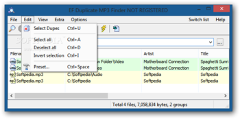 EF Duplicate MP3 Finder screenshot 2