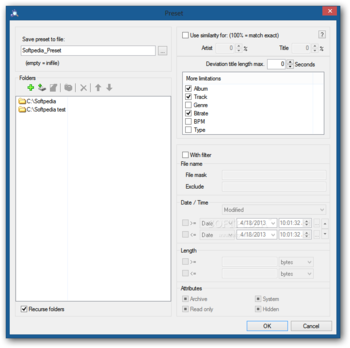 EF Duplicate MP3 Finder screenshot 5