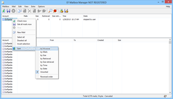 EF Mailbox Manager screenshot