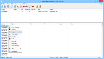 EF Mailbox Manager screenshot 2