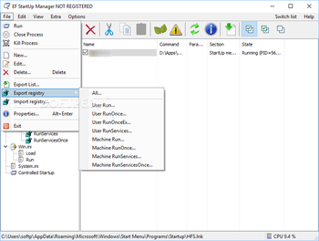 EF StartUp Manager screenshot 4