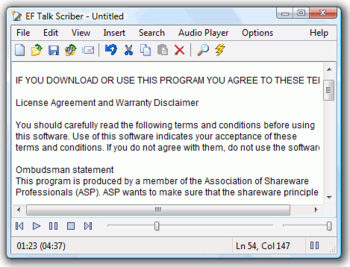 EF Talk Scriber screenshot 2