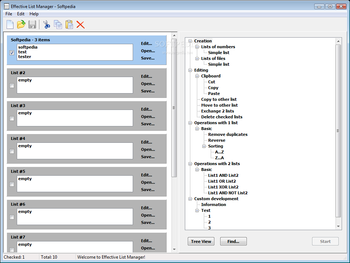 Effective List Manager screenshot