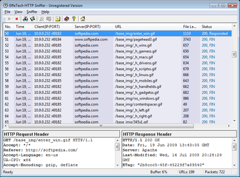 EffeTech HTTP Sniffer screenshot