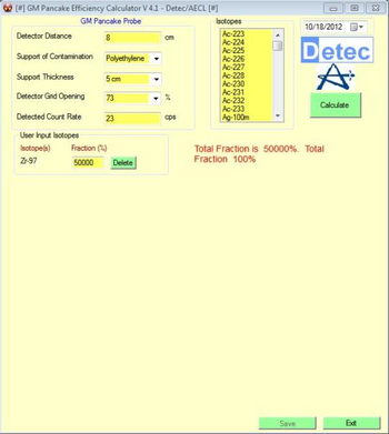 Efficiency Calculator screenshot