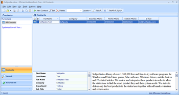 Efficient Address Book Free screenshot
