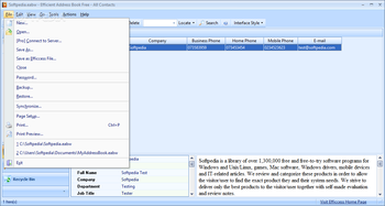Efficient Address Book Free screenshot 3