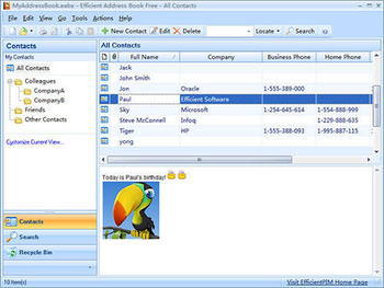 Efficient Address Book Free screenshot 4