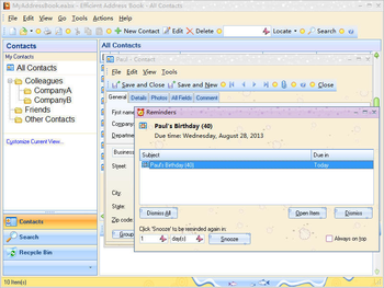 Efficient Address Book Free Portable screenshot 3