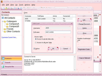 Efficient Address Book Network screenshot 2