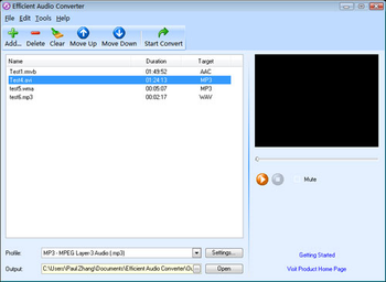 Efficient Audio Converter screenshot