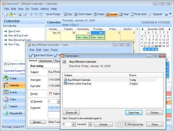 Efficient Calendar Free screenshot 2