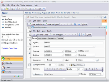 Efficient Calendar Network screenshot 2