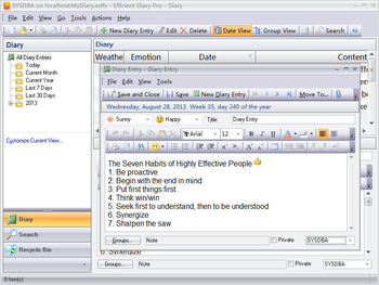 Efficient Diary Network screenshot 3