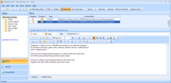 Efficient Diary Pro screenshot