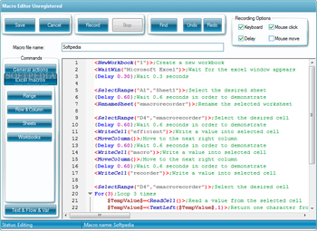 Efficient Macro Recorder Excel screenshot 3